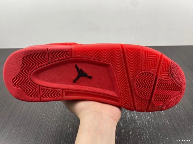 Cheap Husky Jordan AQ3559-600 4 Flyknit Retro Red 0814